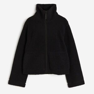 Women's Black H&M Teddy Fleece Jacket